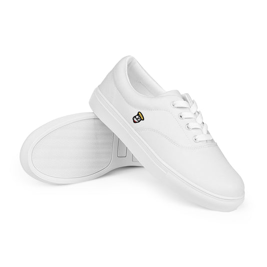 White "The Classic's" Low Lace-up Canvas Shoes (Men's)