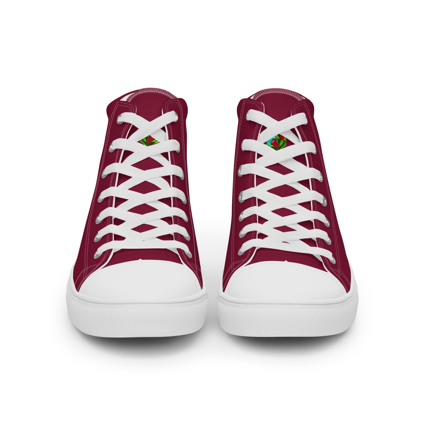 Cranberry "The Edith’s" Red Roses Edition High Top Canvas Shoes (Women's)