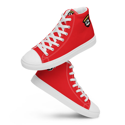 Spicy Red Grace "The Classic's" High Top Canvas Shoes (Women's)