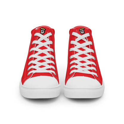 Spicy Red Grace "The Classic's" High Top Canvas Shoes (Women's)