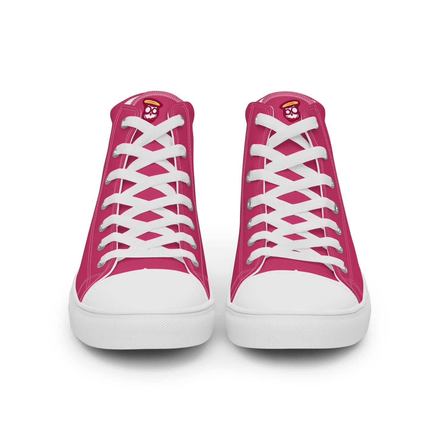 Hot Pink with Pink Logo "The Classic's" High Top Canvas Shoes (Women's)