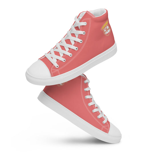 Salmon "Jubilee"  "The Classic's" High Top Canvas Shoes (Women's)