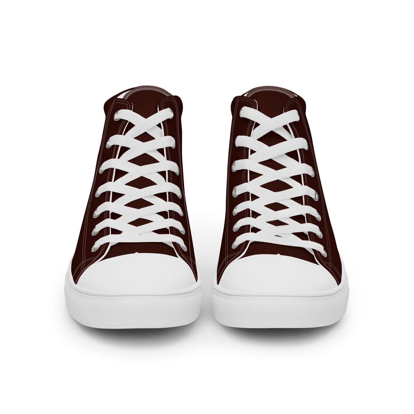 Deep Brown "Jubilee" "The Classic's" High Top Canvas Shoes (Women's)