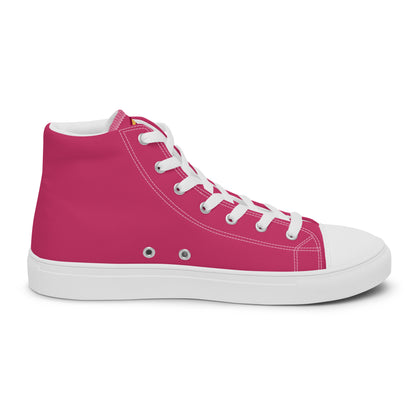 Hot Pink with Pink Logo "The Classic's" High Top Canvas Shoes (Women's)