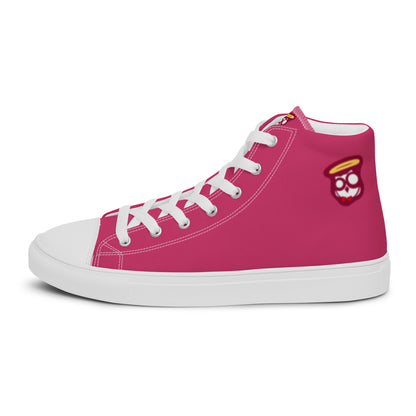 Hot Pink with Pink Logo "The Classic's" High Top Canvas Shoes (Women's)