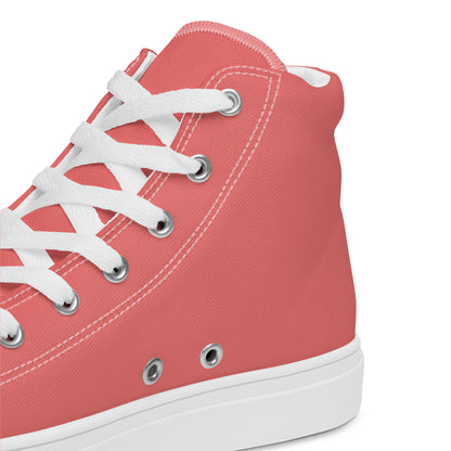 Salmon "Jubilee"  "The Classic's" High Top Canvas Shoes (Women's)