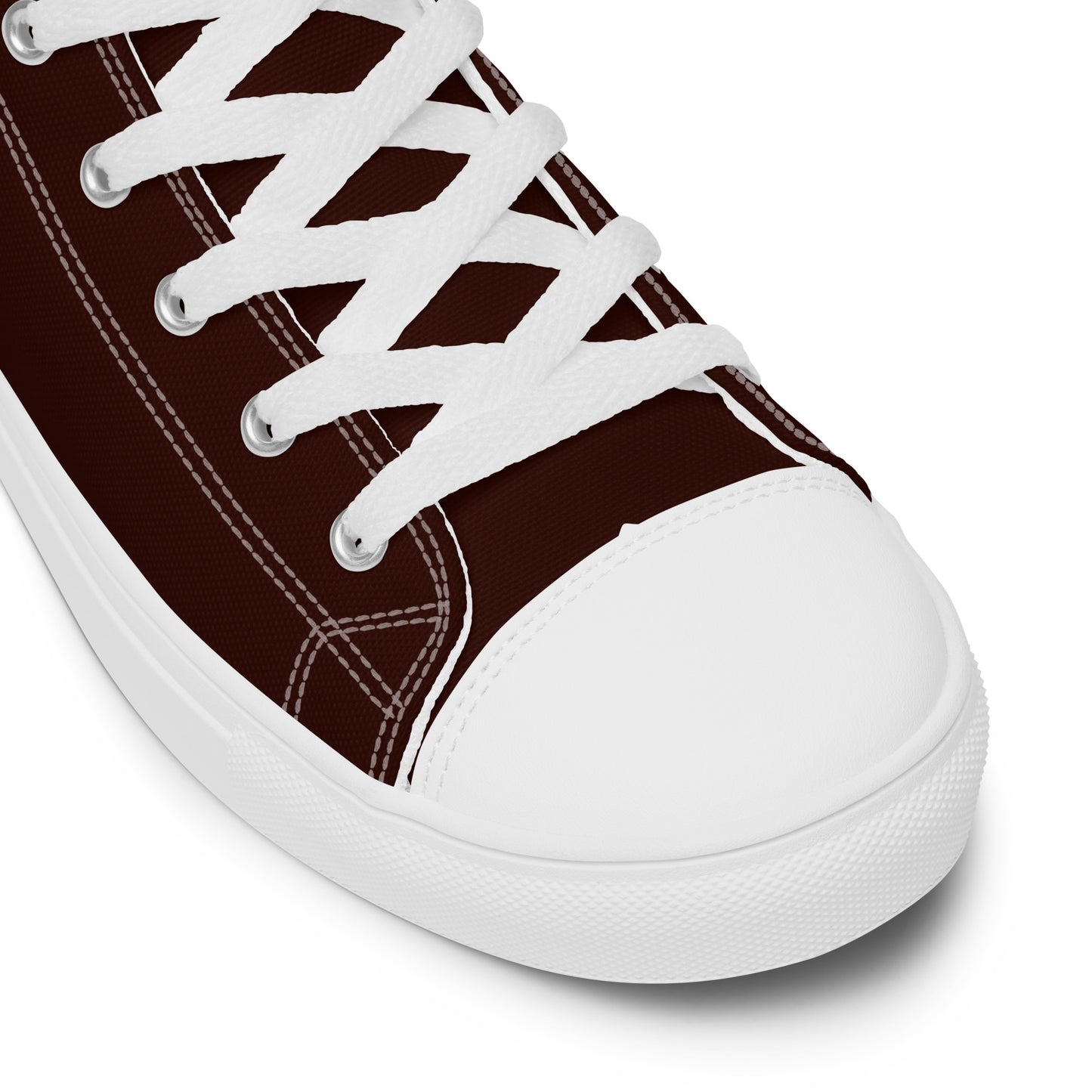 Deep Brown "Jubilee" "The Classic's" High Top Canvas Shoes (Women's)