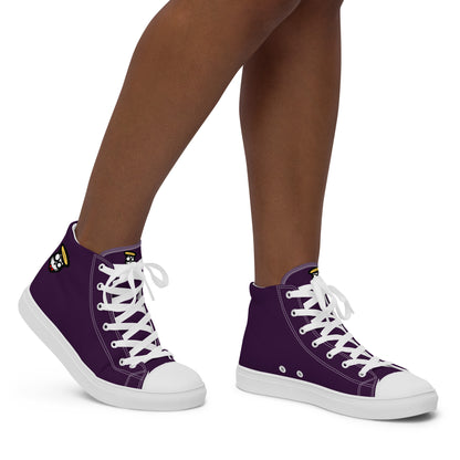 Eggplant Purple "The Classic's" High Top Canvas Shoes (Women's)