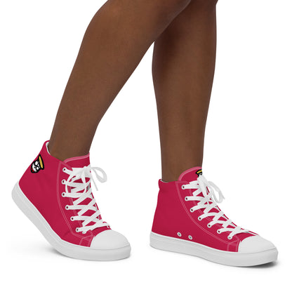 Magenta Pink Grace "The Classic's" High Top Canvas Shoes (Women's)