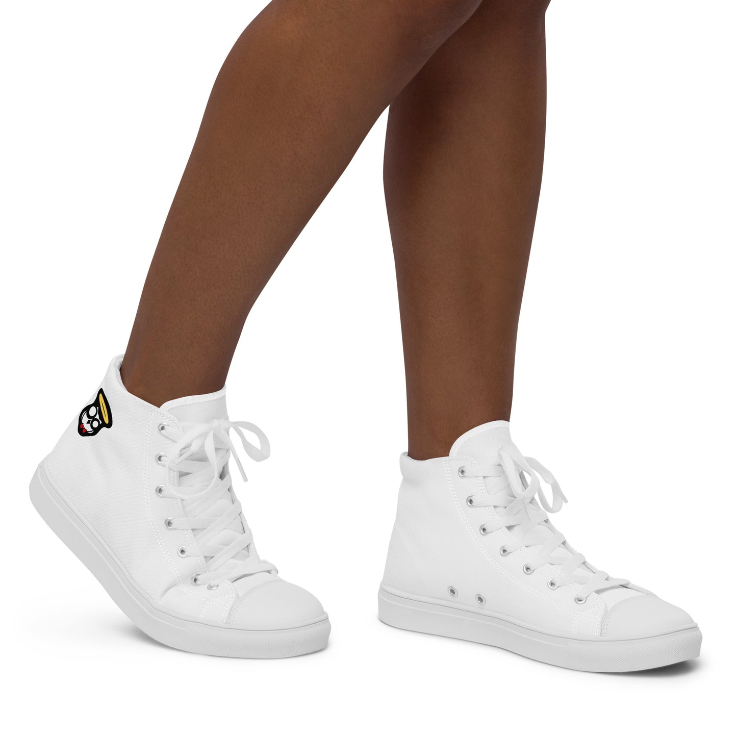 White "The Classic's" High Top Canvas Shoes (Women's)