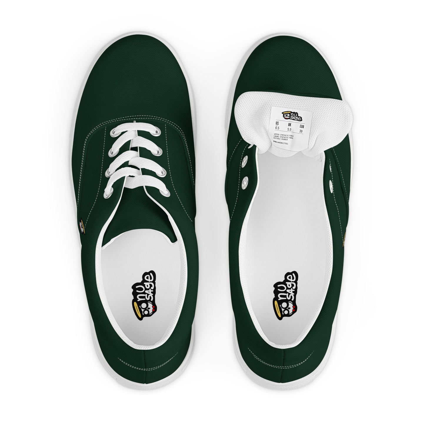 Dark Green "The Classic's" Low Lace-up Canvas Shoes (Women's)