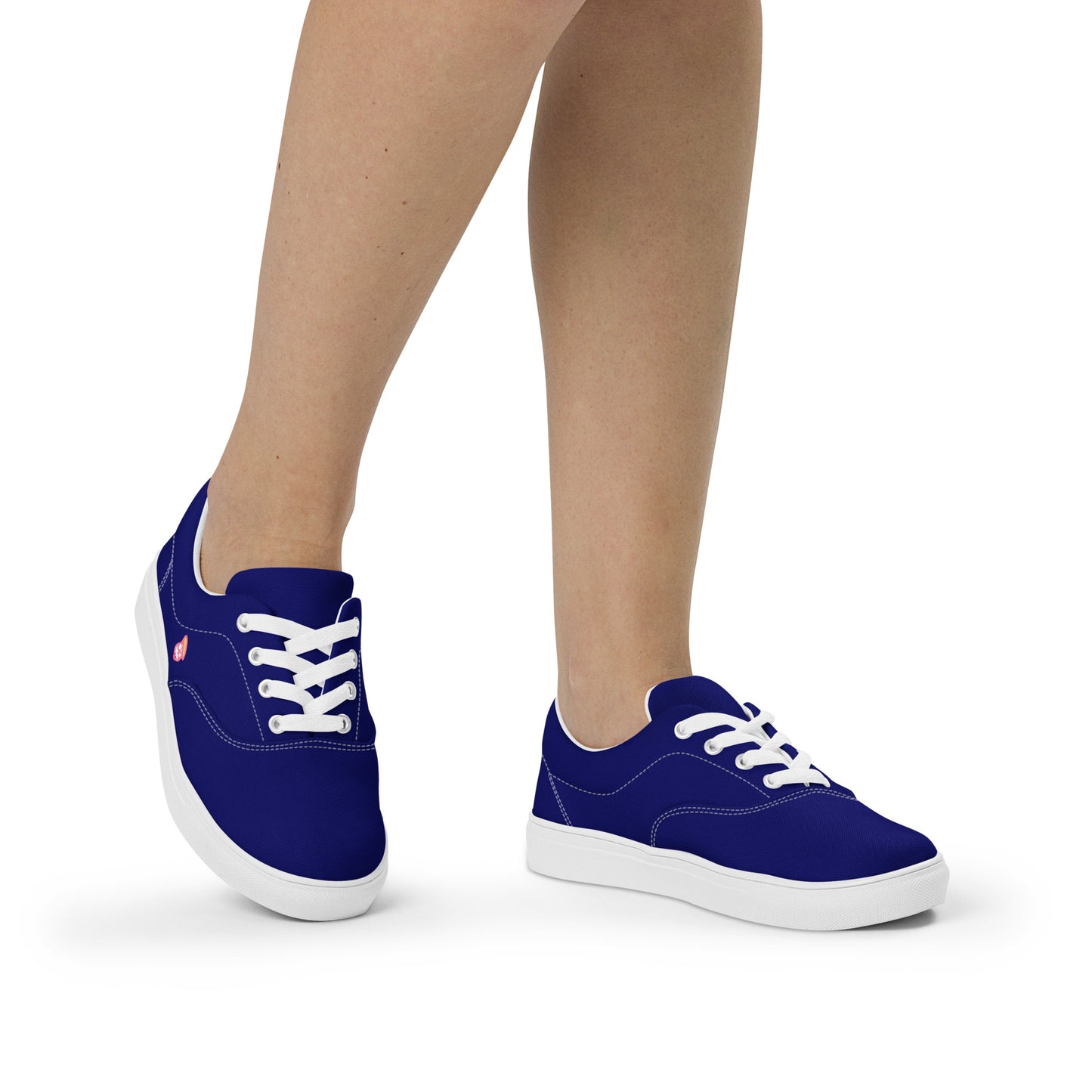 Indigo Blue "The Classic's" Low Lace-up Canvas Shoes (Women's)