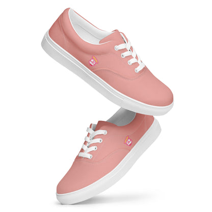 Shimmering Blush Dragon "The Classic's" Low Lace-up Canvas Shoes (Women's)