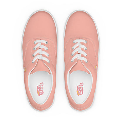 Bubblegum Pink "Jubilee" "The Classic's" Low Lace-up Canvas Shoes (Women's)