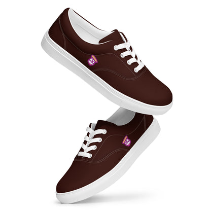 Deep Brown "Jubilee" "The Classic's" Low Lace-up Canvas Shoes (Women's)