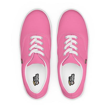 Cotton Candy Pink Pharaoh "The Classic's" Low Lace-up Canvas Shoes (Women's)