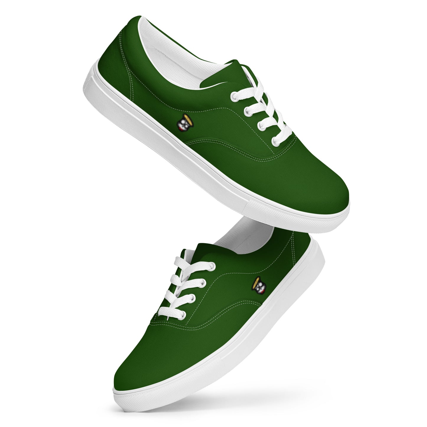 Forest Green Pharaoh "The Classic's" Low Lace-up Canvas Shoes (Women's)