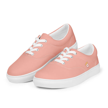 Bubblegum Pink "Jubilee" "The Classic's" Low Lace-up Canvas Shoes (Women's)