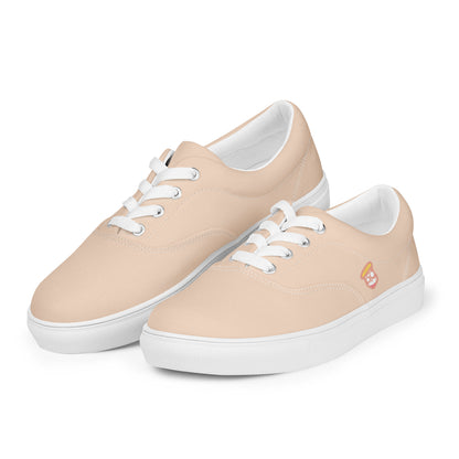 Almond Cream "Jubilee" "The Classic's" Low Lace-up Canvas Shoes (Women's)