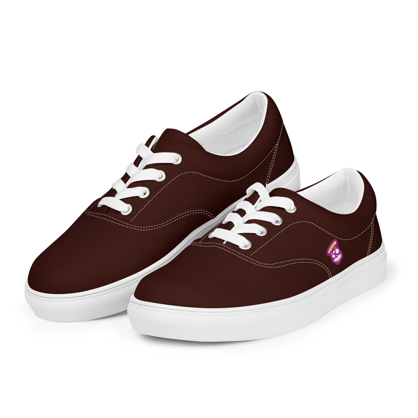 Deep Brown "Jubilee" "The Classic's" Low Lace-up Canvas Shoes (Women's)