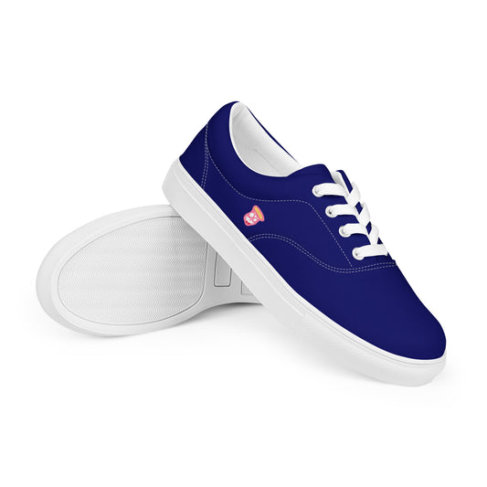 Indigo Blue "The Classic's" Low Lace-up Canvas Shoes (Women's)