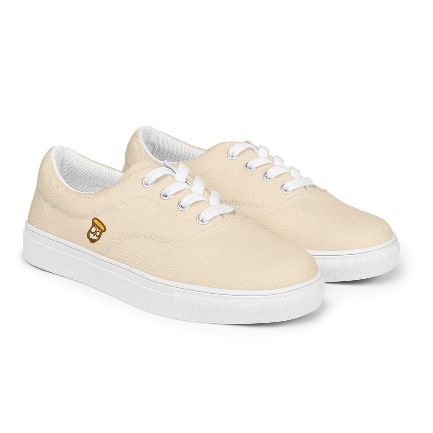 Ivory Soft Brown "The Classic's" Low Lace-up Canvas Shoes (Women's)