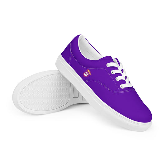 Purple Violet "Jubilee" "The Classic's" Low Lace-up Canvas Shoes (Women's)