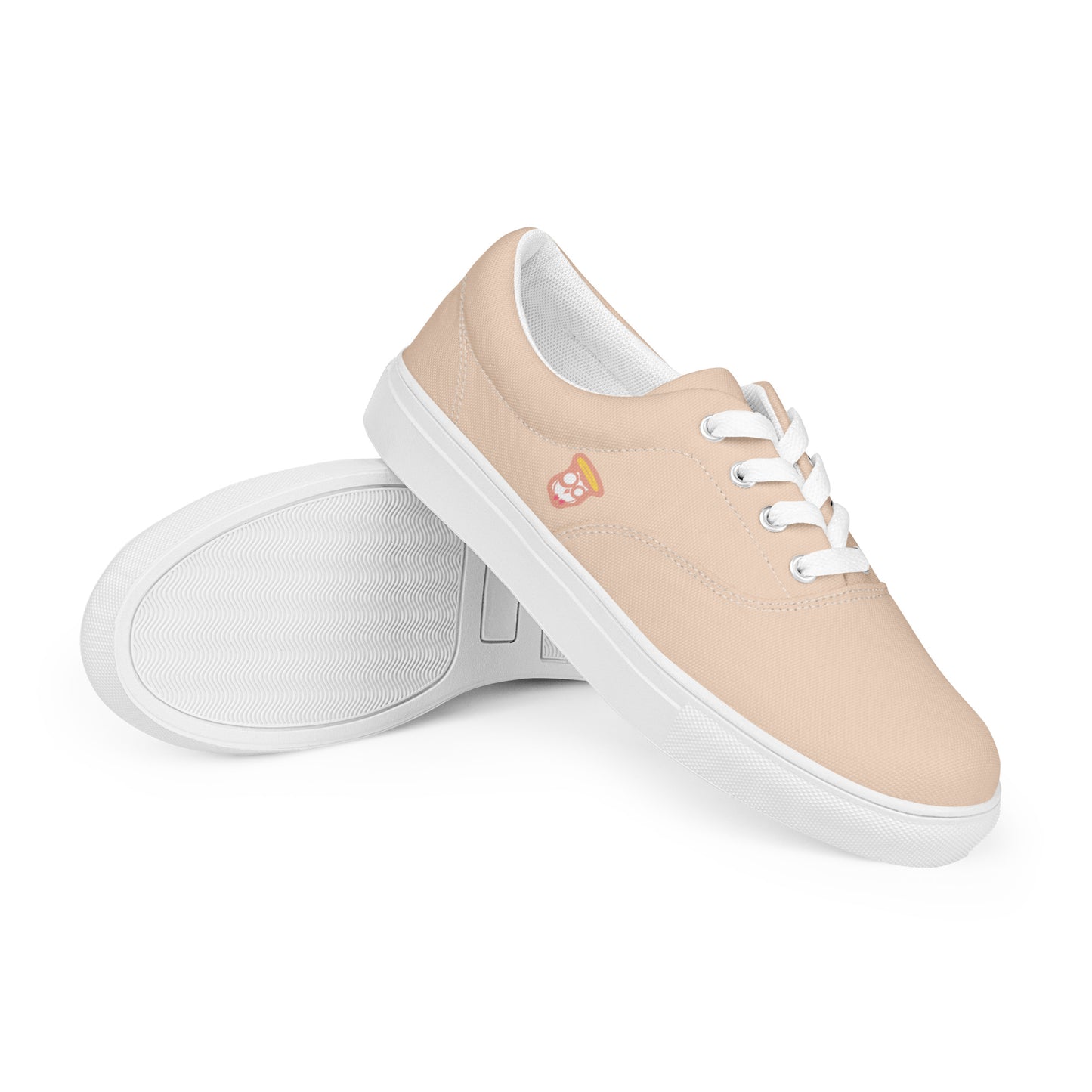 Almond Cream "Jubilee" "The Classic's" Low Lace-up Canvas Shoes (Women's)