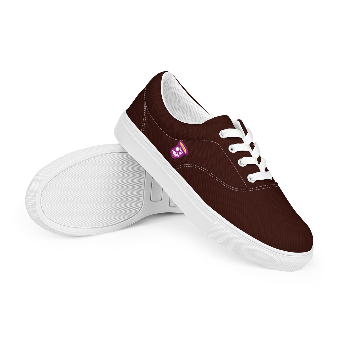 Deep Brown "Jubilee" "The Classic's" Low Lace-up Canvas Shoes (Women's)