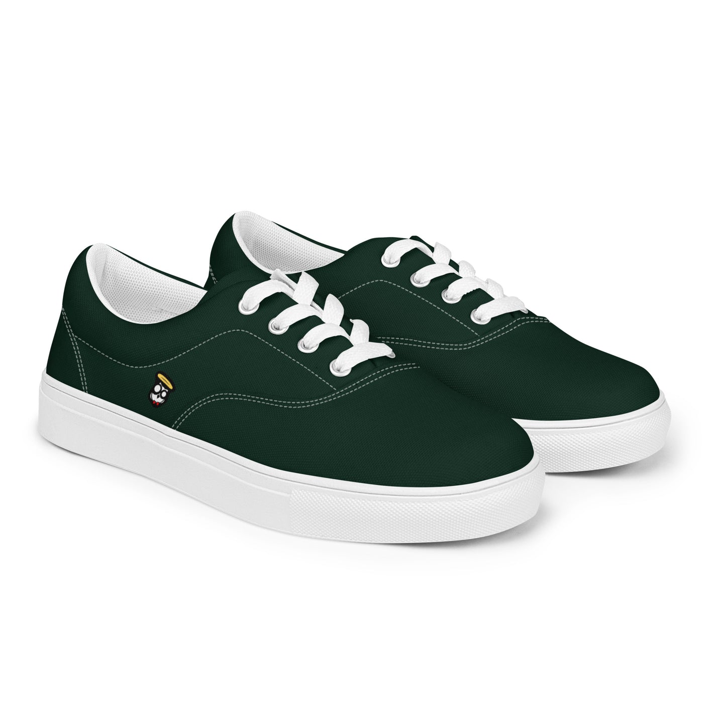 Dark Green "The Classic's" Low Lace-up Canvas Shoes (Women's)