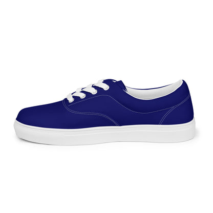 Navy Blue Indigo "Jubilee" "The Classic's" Low Lace-up Canvas Shoes (Women's)