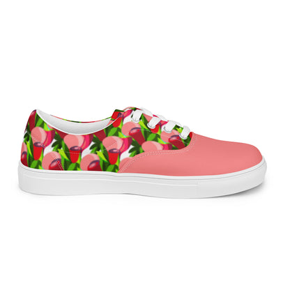 Women’s lace-up canvas shoes